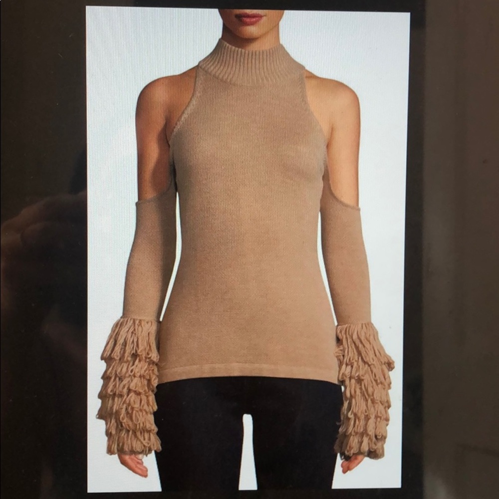 Cold shoulder sweater